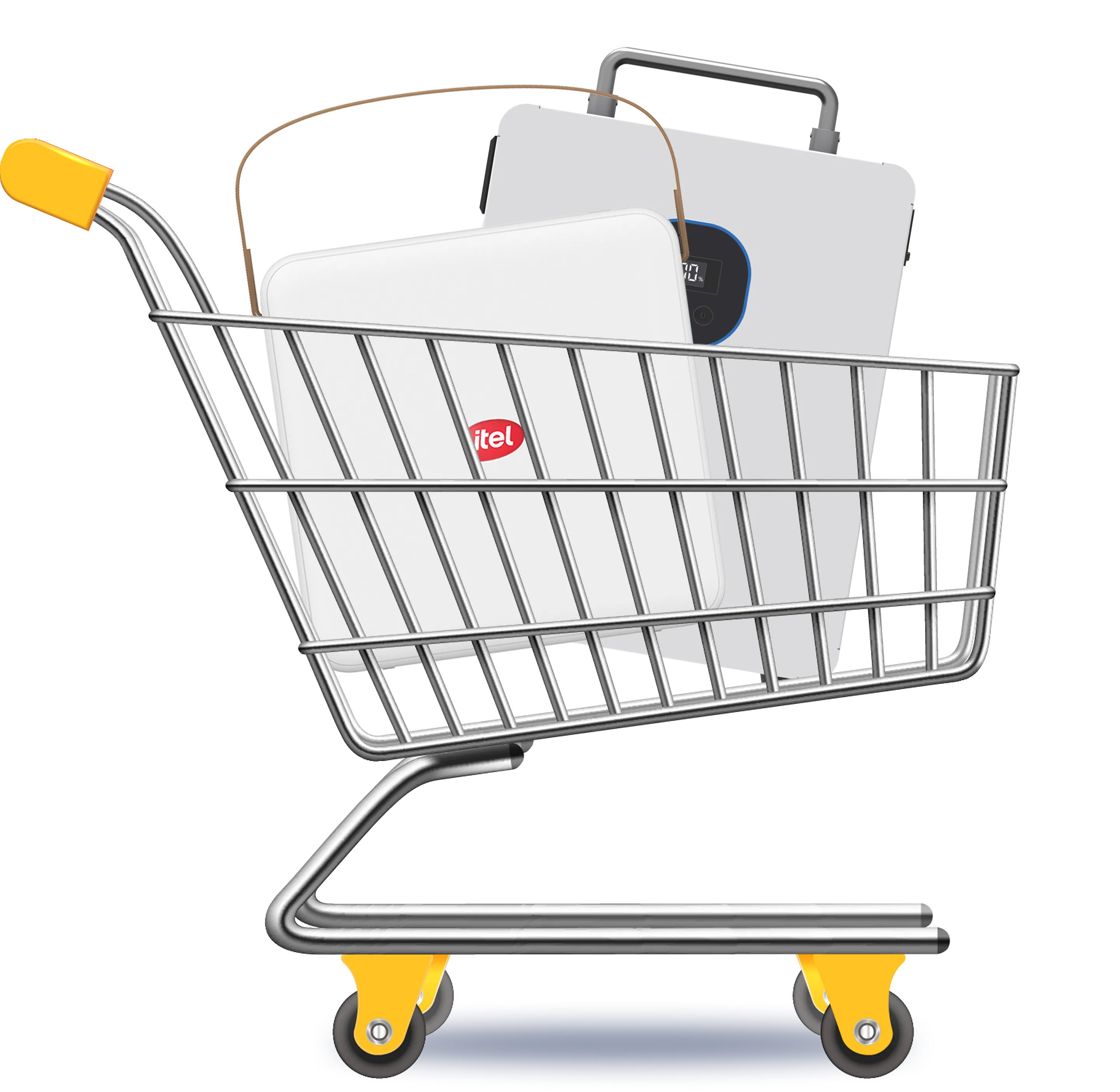shopping cart with power tank and power go pro